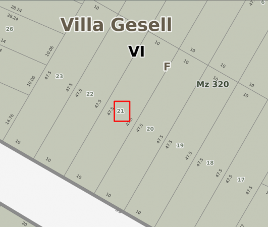 Venta lote Mar Azul a 50m de la playa